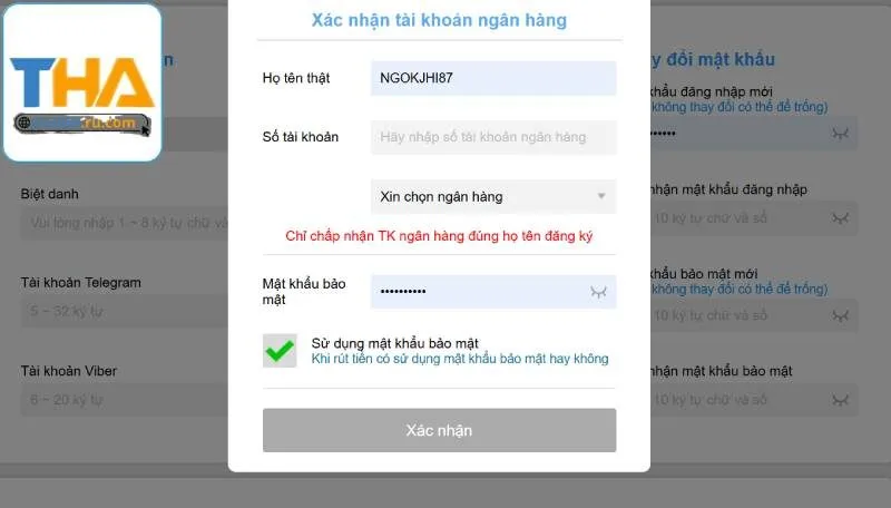 kích hoạt tài khoản cho bạn